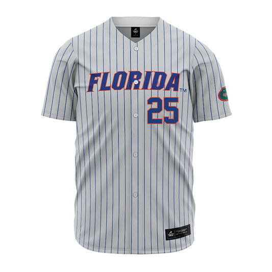 Florida - NCAA Baseball : Kolt Myers - Grey Pinstripe Jersey-0