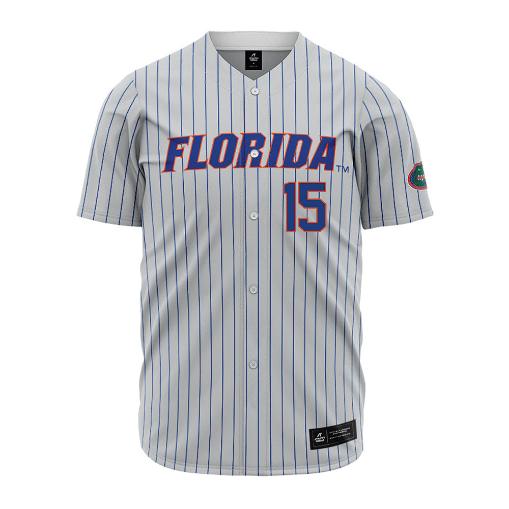 Florida - NCAA Baseball : Joshua Whritenour - Grey Pinstripe Jersey