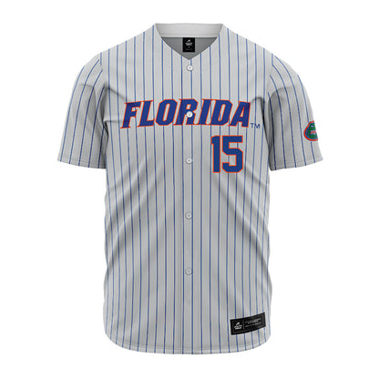 Florida - NCAA Baseball : Joshua Whritenour - Grey Pinstripe Jersey