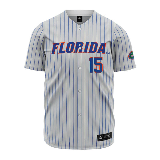 Florida - NCAA Baseball : Joshua Whritenour - Grey Pinstripe Jersey