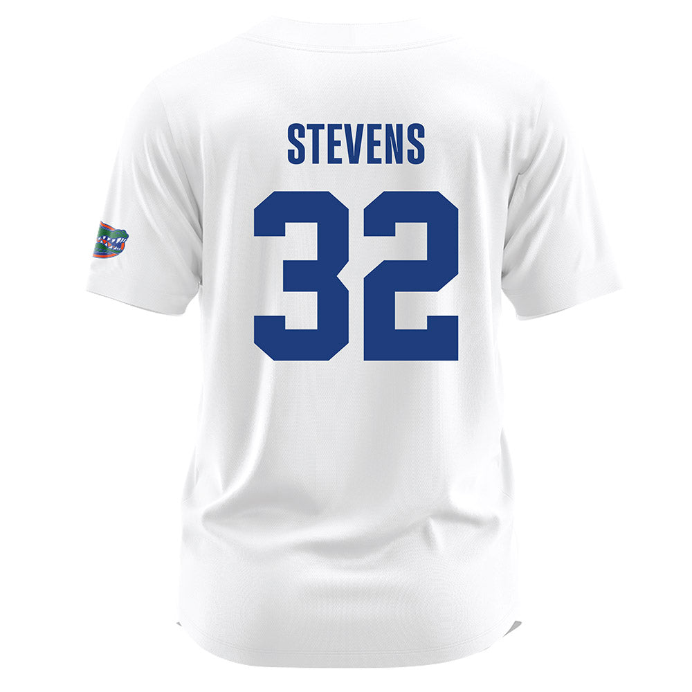 Florida - NCAA Softball : Leah Stevens - White Jersey-1