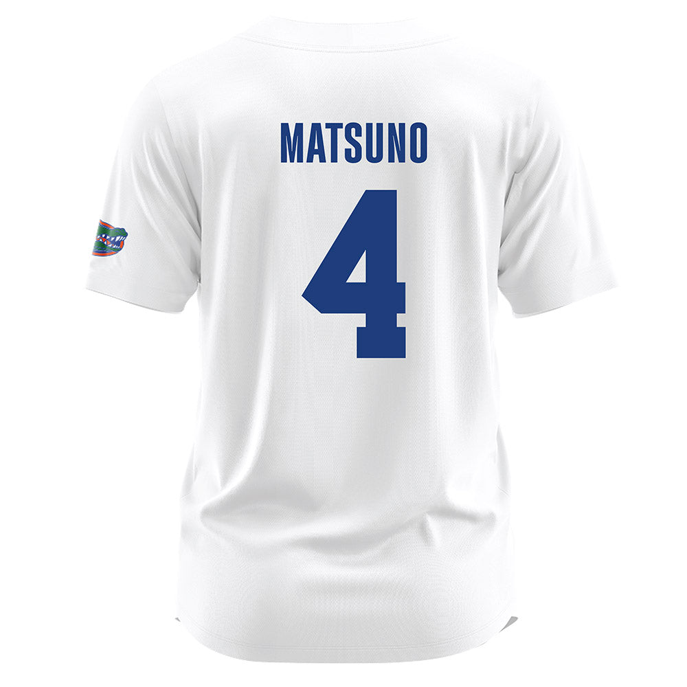 Florida - NCAA Softball : Kalie Matsuno - White Jersey-1