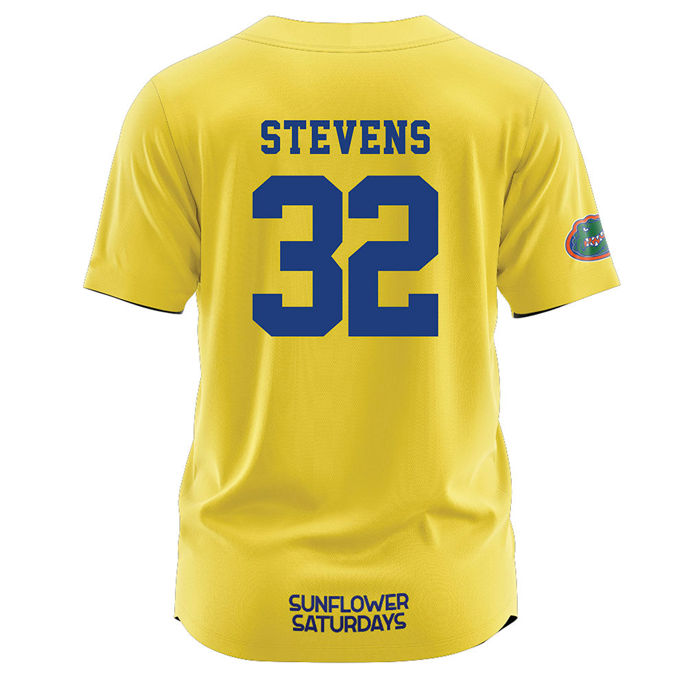 Florida - NCAA Softball : Leah Stevens - Sunflower Yellow Jersey-1