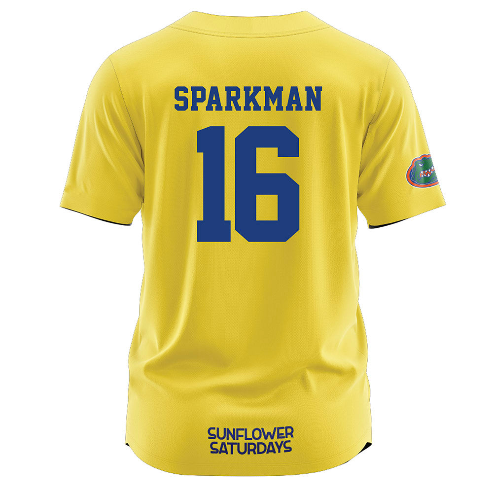 Florida - NCAA Softball : Allison Sparkman - Sunflower Yellow Jersey-1