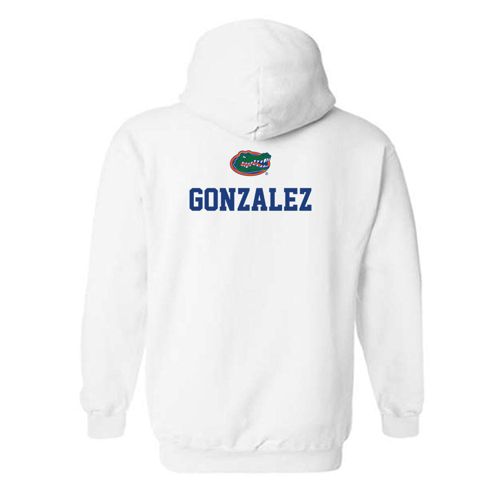 Florida - NCAA Men's Swimming & Diving : Jesus Gonzalez - Classic Shersey Hooded Sweatshirt-1