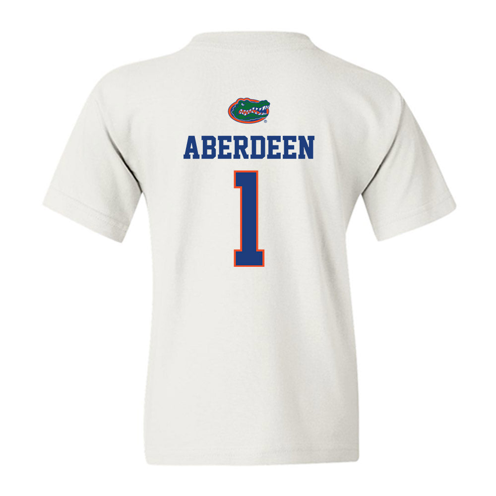 Florida - NCAA Men's Basketball : Denzel Aberdeen - Classic Shersey Youth T-Shirt-1