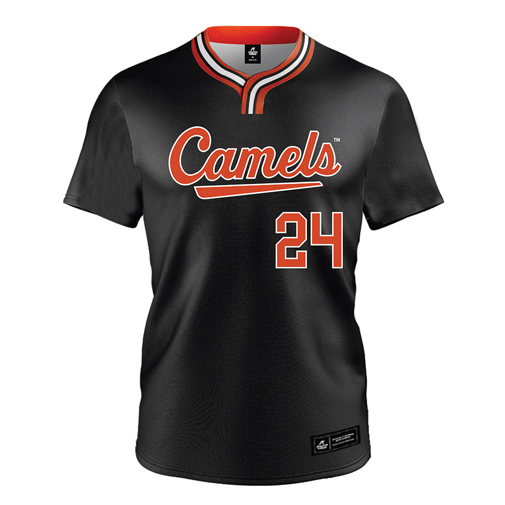 Campbell - NCAA Softball : Amber Desena - Black Jersey-0