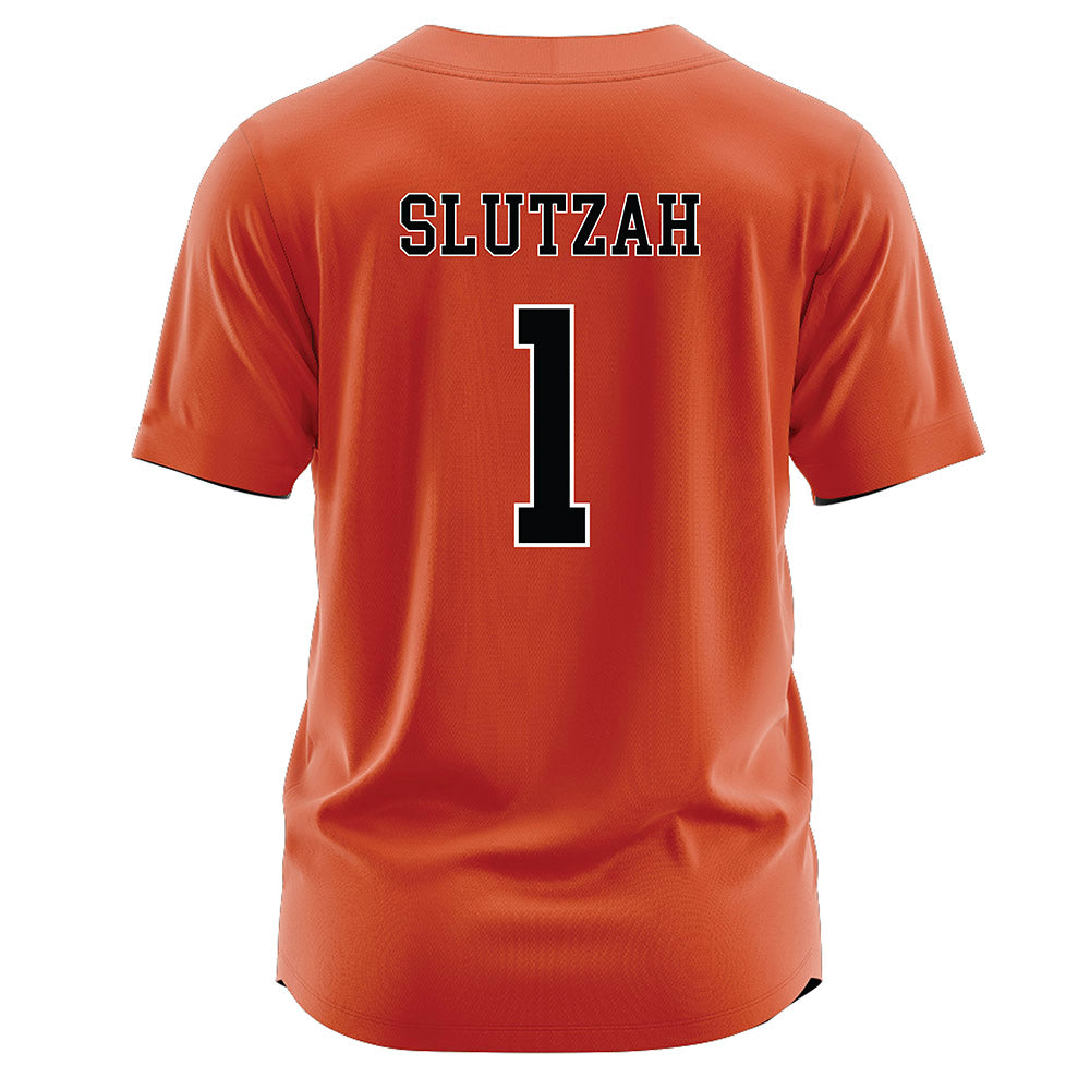 Campbell - NCAA Softball : Emma Slutzah - Orange Jersey-1