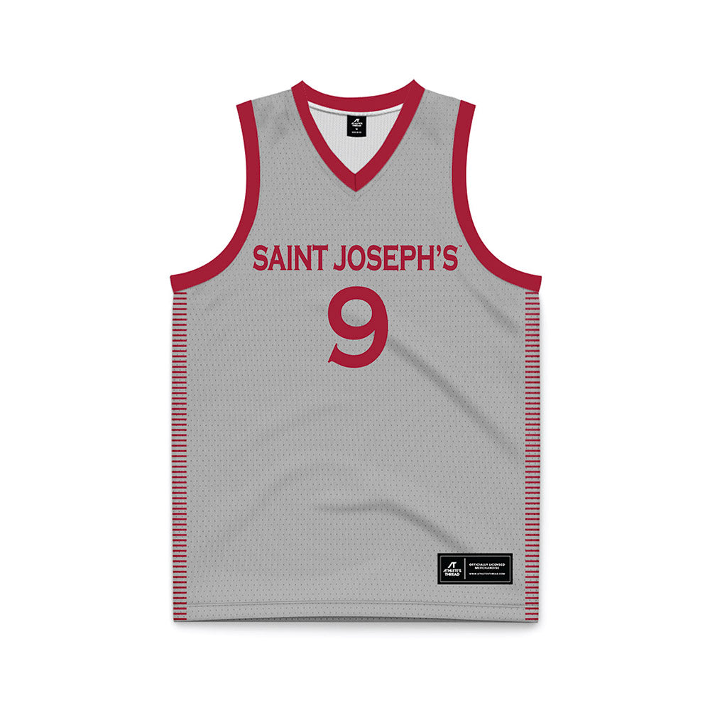 St. Joe's - NCAA Women's Basketball : Meja Jaegerskog - Grey Basketball Jersey-0