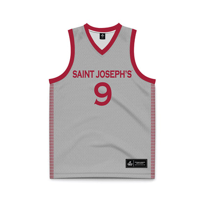 St. Joe's - NCAA Women's Basketball : Meja Jaegerskog - Grey Basketball Jersey-0