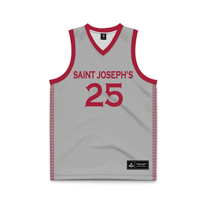 St. Joe's - NCAA Women's Basketball : Rian Dotsey - Grey Basketball Jersey-0