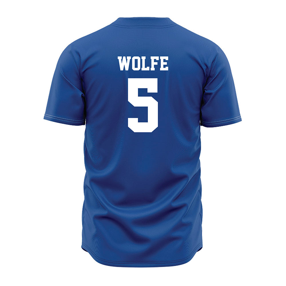 MTSU - NCAA Baseball : Matt Wolfe - Royal Jersey-1