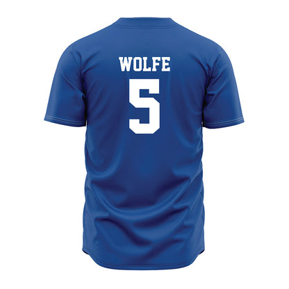 MTSU - NCAA Baseball : Matt Wolfe - Royal Jersey-1