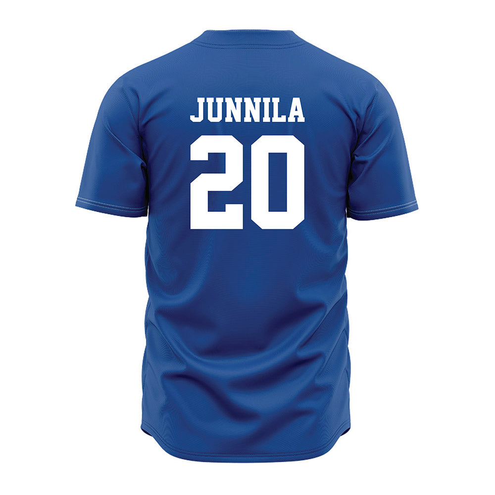 MTSU - NCAA Baseball : Jaxon Junnila - Royal Jersey-1