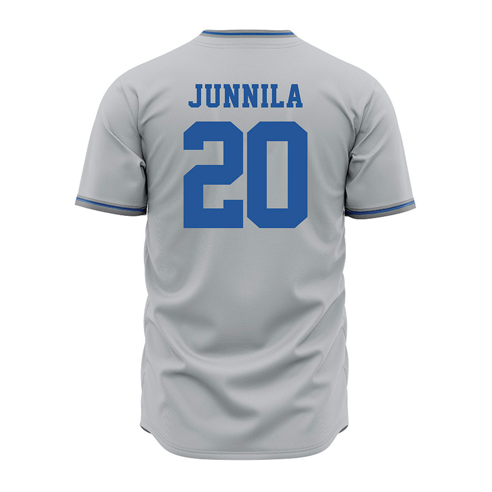 MTSU - NCAA Baseball : Jaxon Junnila - Grey Jersey-1