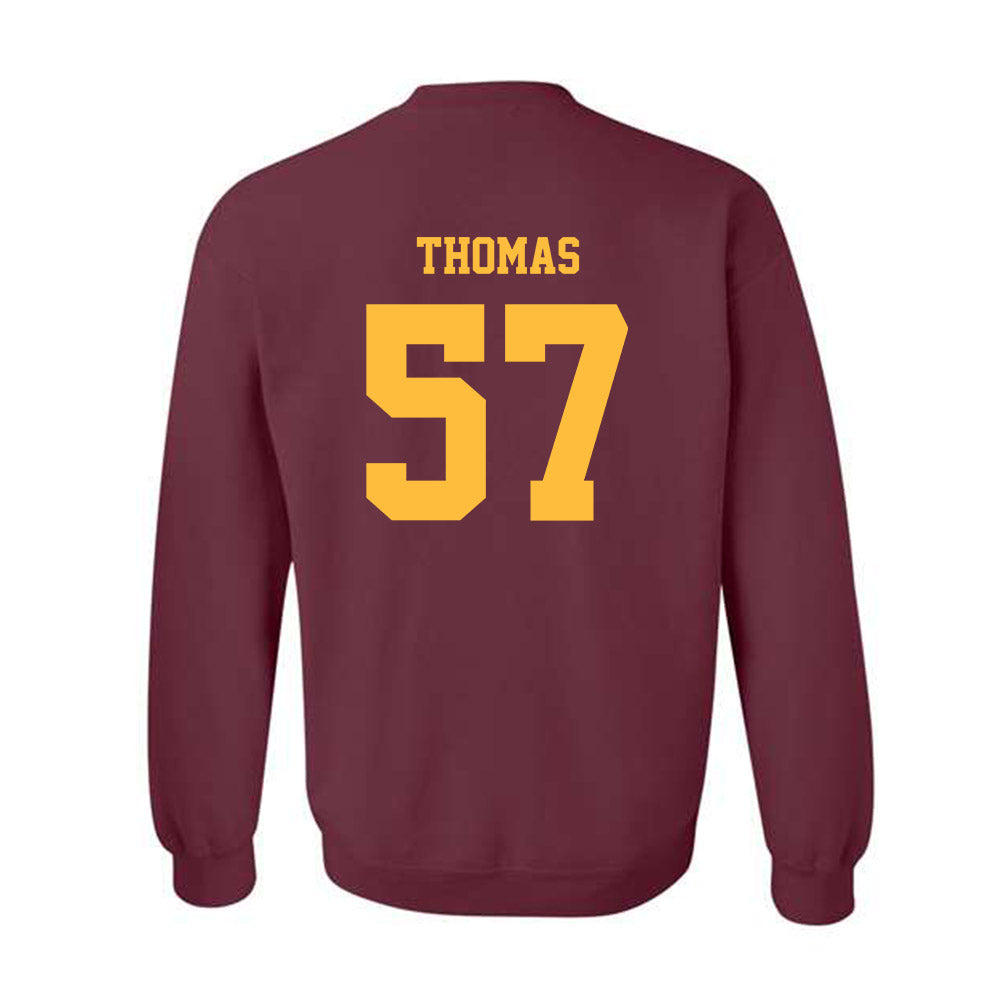 Minnesota - NCAA Football : Aaron Thomas - Classic Fashion Shersey Crewneck Sweatshirt-1
