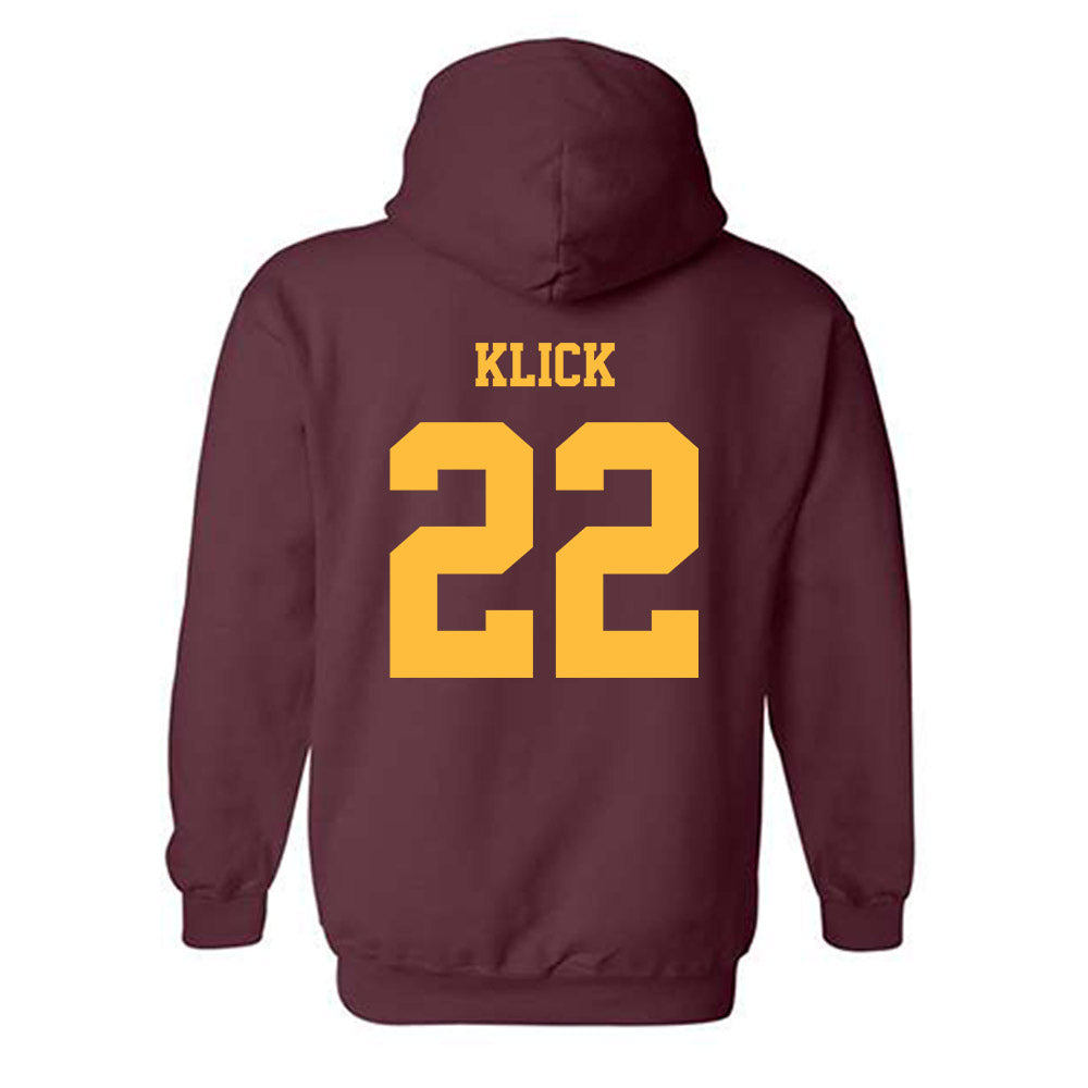 Minnesota - NCAA Women's Basketball : Kennedy Klick - Classic Fashion Shersey Hooded Sweatshirt-1