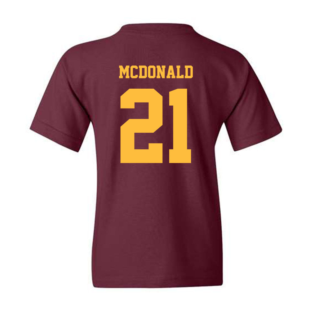 Minnesota - NCAA Football : Craig McDonald - Classic Fashion Shersey Youth T-Shirt