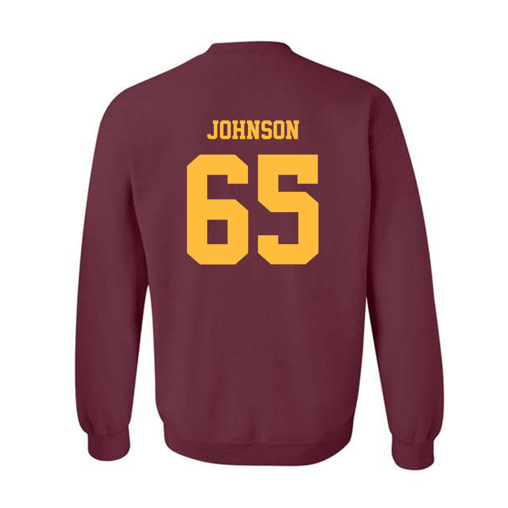 Minnesota - NCAA Football : Greg Johnson - Classic Fashion Shersey Crewneck Sweatshirt-1