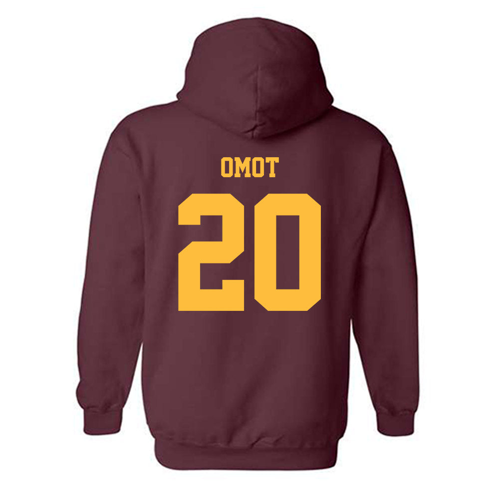 Minnesota - NCAA Men's Basketball : Bj Omot - Classic Fashion Shersey Hooded Sweatshirt-1