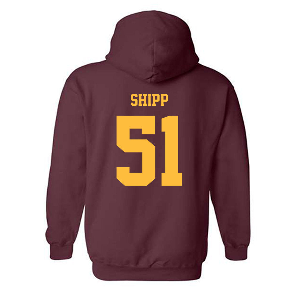 Minnesota - NCAA Football : Daniel Shipp - Classic Fashion Shersey Hooded Sweatshirt-1