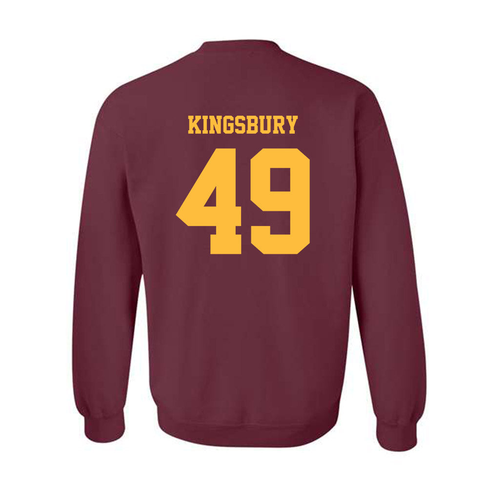 Minnesota - NCAA Football : Matt Kingsbury - Classic Fashion Shersey Crewneck Sweatshirt-1