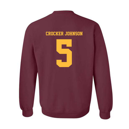 Minnesota - NCAA Men's Basketball : Jaylen Crocker johnson - Classic Fashion Shersey Crewneck Sweatshirt-1