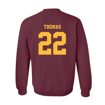 Minnesota - NCAA Football : Jaron Thomas - Classic Fashion Shersey Crewneck Sweatshirt-1