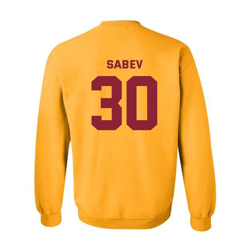 Minnesota - NCAA Men's Ice Hockey : Alexander Sabev - Sports Shersey Crewneck Sweatshirt-1