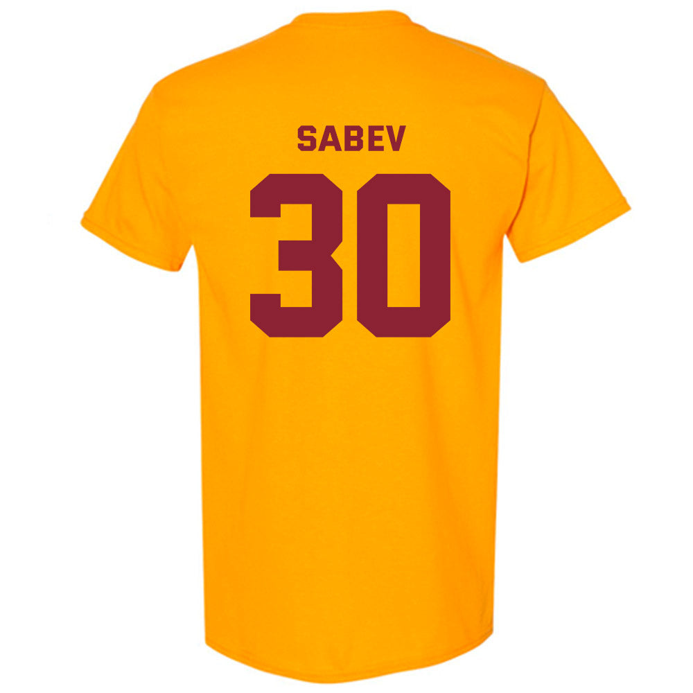 Minnesota - NCAA Men's Ice Hockey : Alexander Sabev - Sports Shersey T-Shirt-1