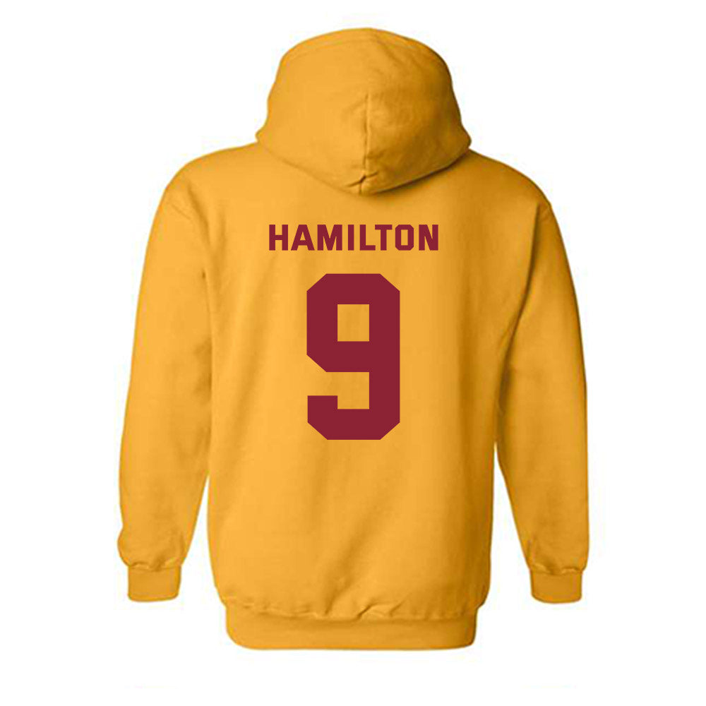 Minnesota - NCAA Baseball : Davis Hamilton - Sports Shersey Hooded Sweatshirt-1