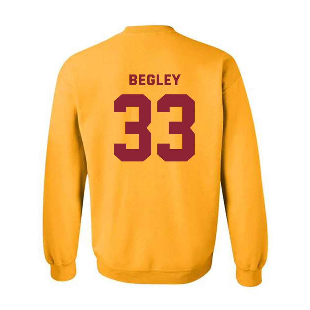 Minnesota - NCAA Men's Ice Hockey : Axel Begley - Sports Shersey Crewneck Sweatshirt-1