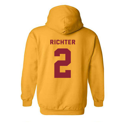 Minnesota - NCAA Baseball : Easton Richter - Sports Shersey Hooded Sweatshirt-1