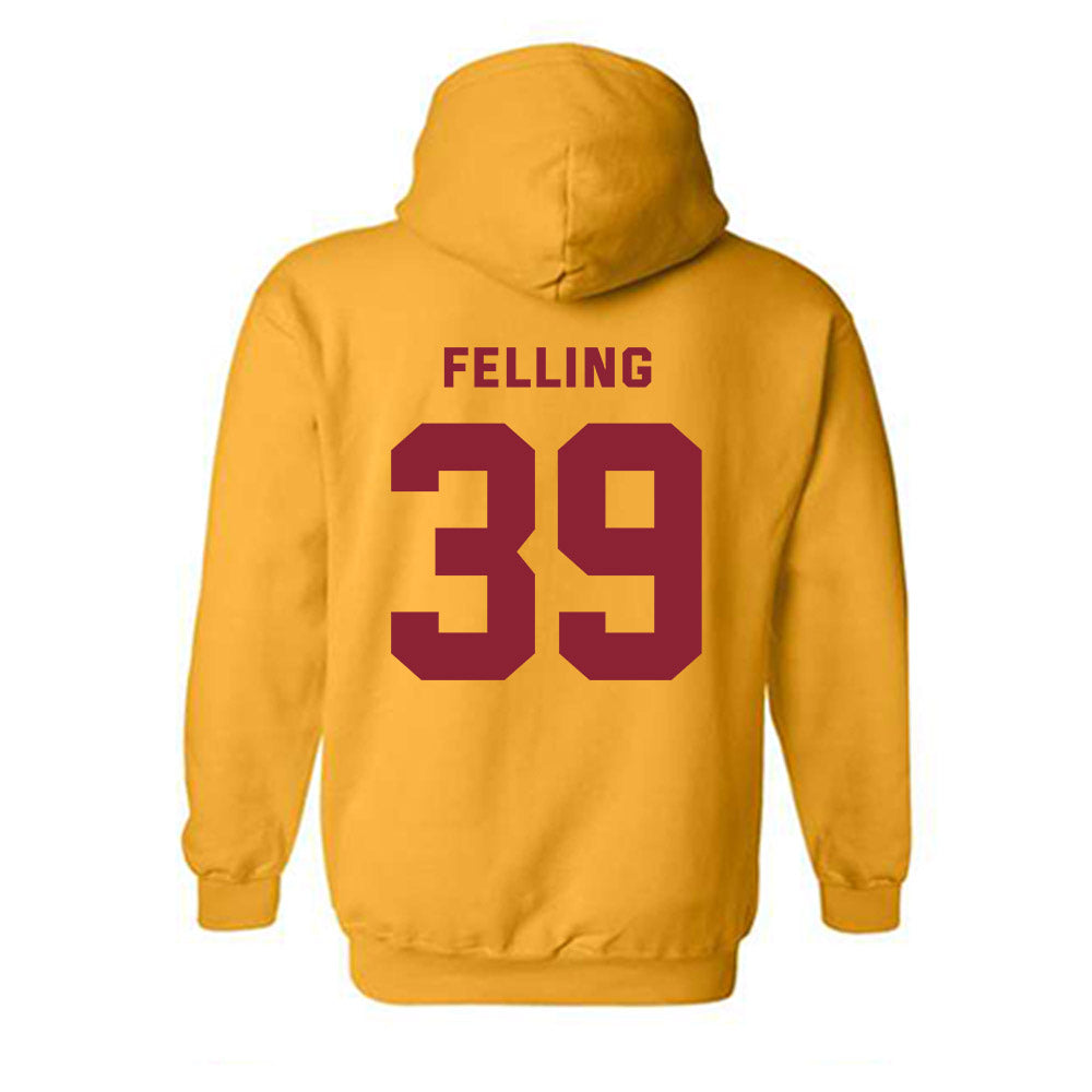 Minnesota - NCAA Baseball : Ethan Felling - Sports Shersey Hooded Sweatshirt-1