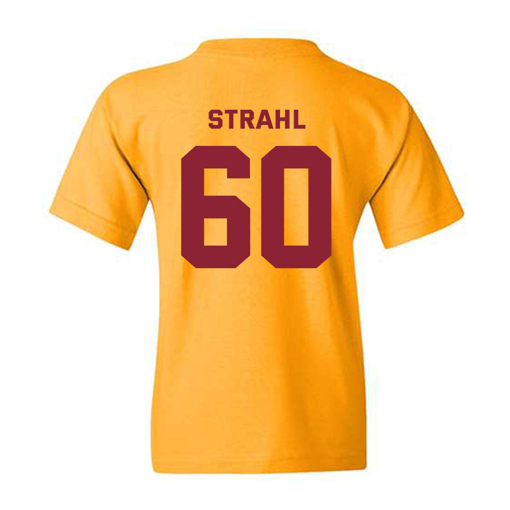 Minnesota - NCAA Men's Ice Hockey : Melvin Strahl - Sports Shersey Youth T-Shirt-1