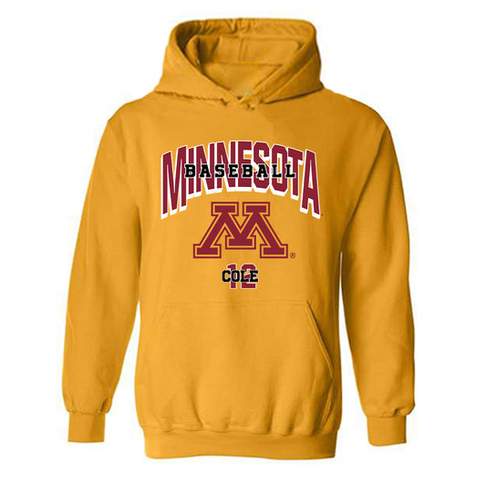 Minnesota - NCAA Baseball : Ethan Cole - Sports Shersey Hooded Sweatshirt-0