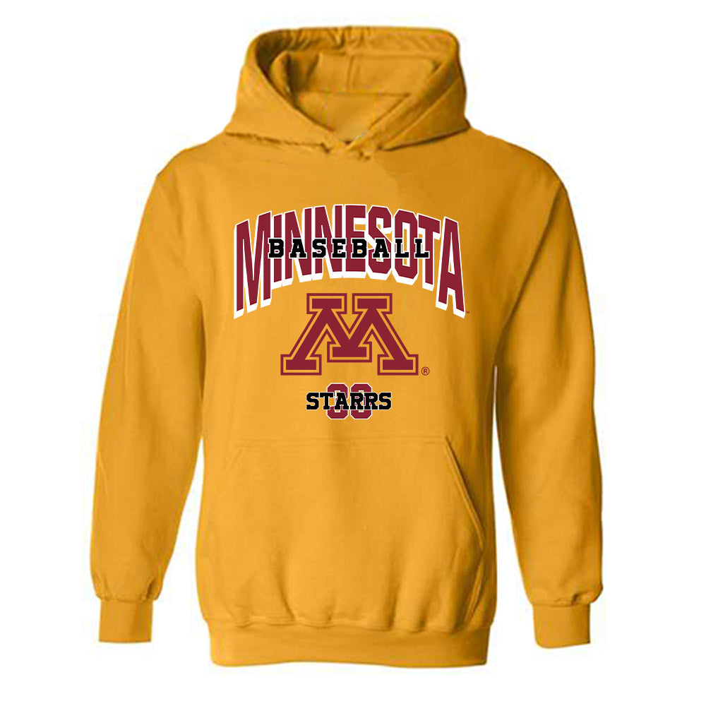 Minnesota - NCAA Baseball : Michael Starrs - Sports Shersey Hooded Sweatshirt-0