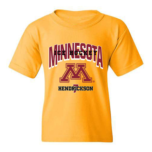 Minnesota - NCAA Men's Ice Hockey : Beckett Hendrickson - Sports Shersey Youth T-Shirt-0