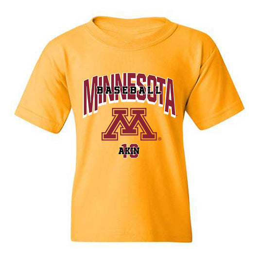 Minnesota - NCAA Baseball : Jackson Akin - Sports Shersey Youth T-Shirt-0