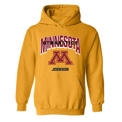 Minnesota - NCAA Women's Gymnastics : Seria Johnson - Sports Shersey Hooded Sweatshirt-0