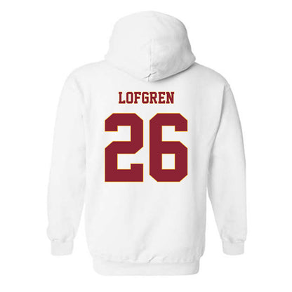 Minnesota - NCAA Men's Ice Hockey : Axel Lofgren - Classic Fashion Shersey Hooded Sweatshirt-1
