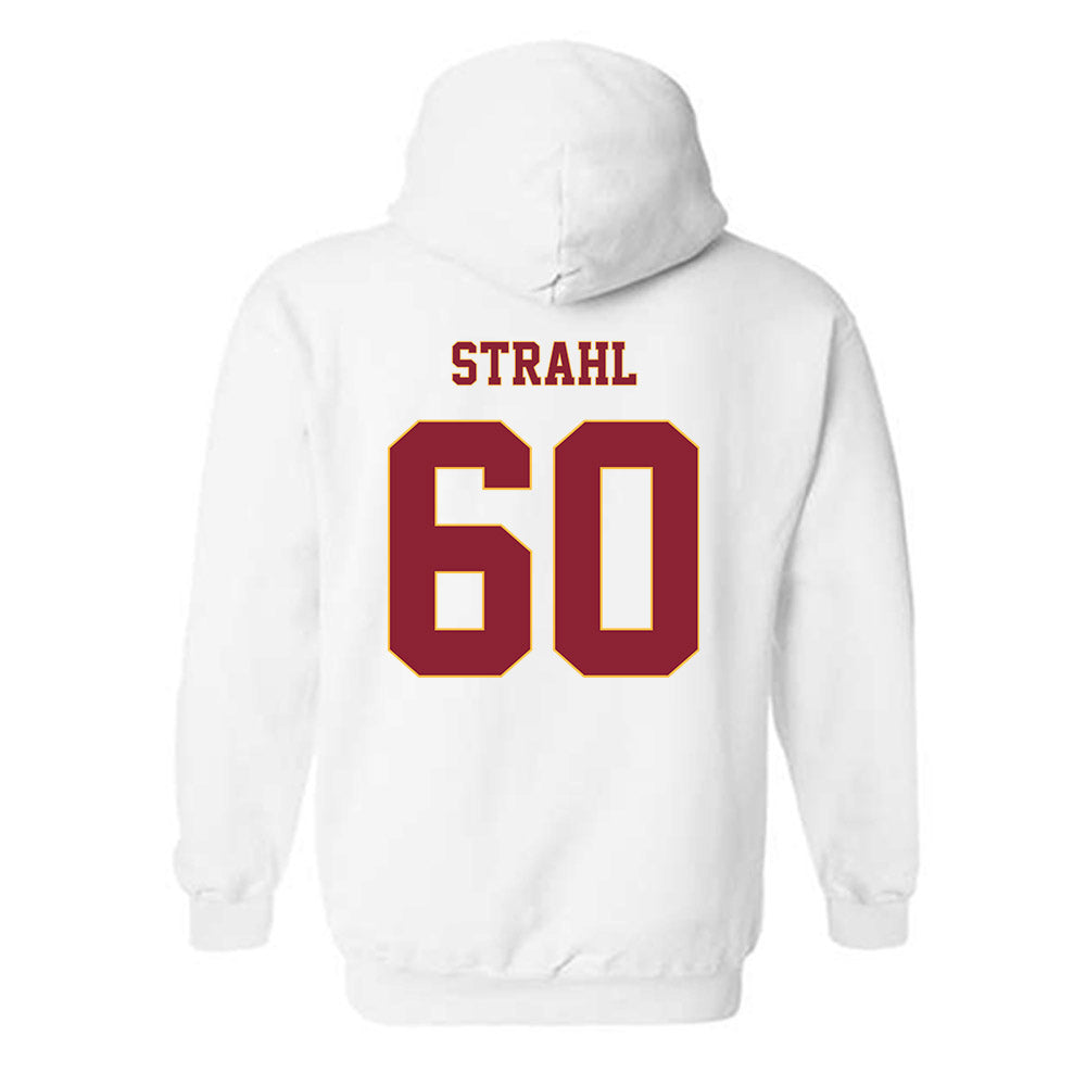 Minnesota - NCAA Men's Ice Hockey : Melvin Strahl - Classic Fashion Shersey Hooded Sweatshirt-1