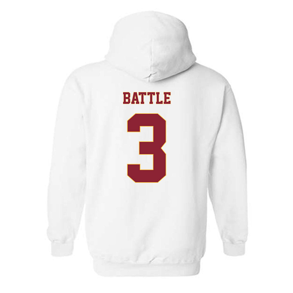 Minnesota - NCAA Women's Basketball : Amaya Battle - Classic Fashion Shersey Hooded Sweatshirt-1