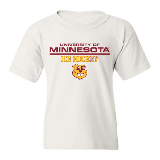 Minnesota - NCAA Men's Ice Hockey : Axel Begley - Classic Fashion Shersey Youth T-Shirt-0