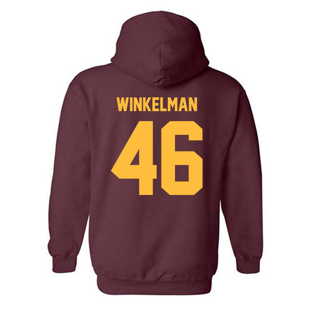 Minnesota - NCAA Baseball : Logan Winkelman - Classic Shersey Hooded Sweatshirt-1