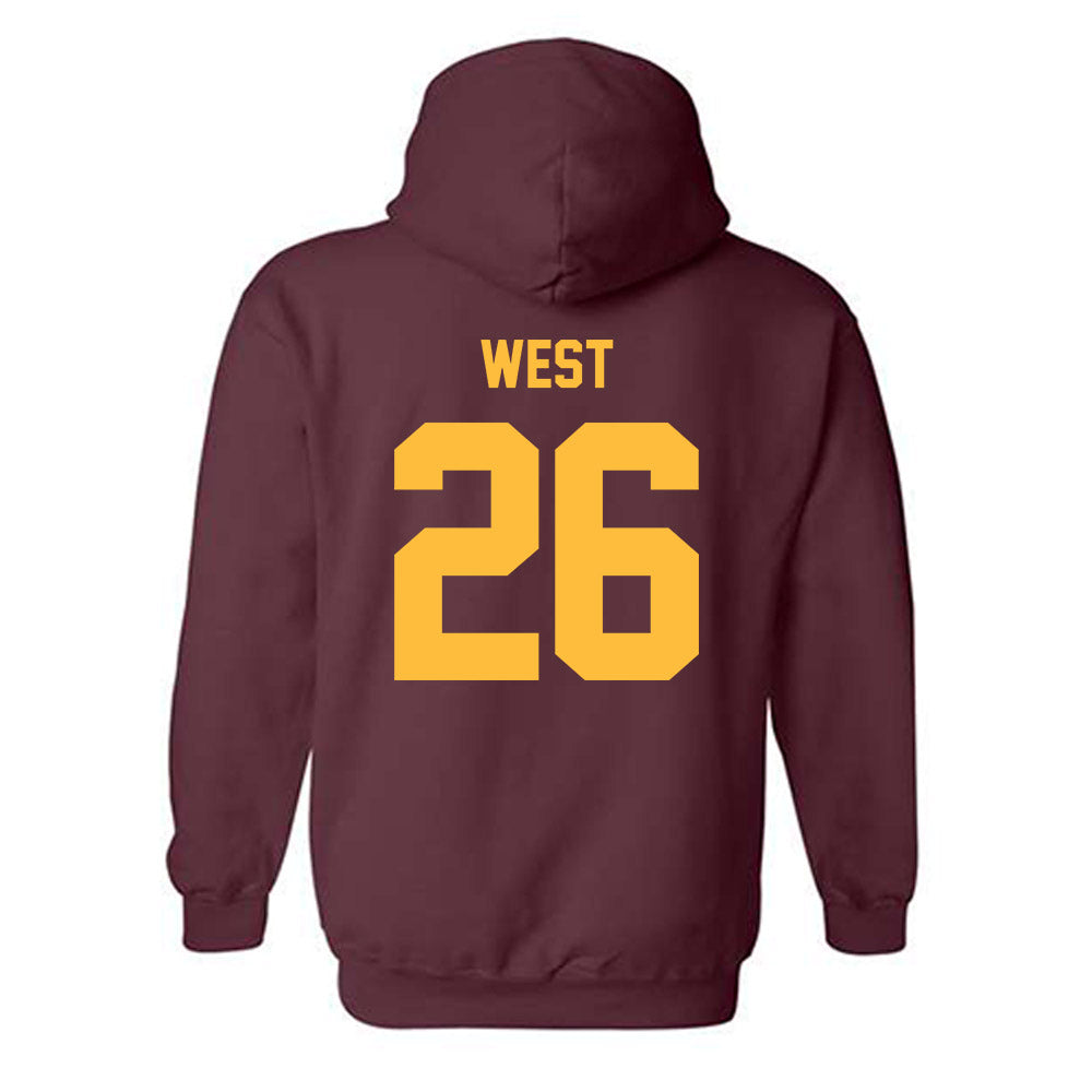 Minnesota - NCAA Football : Elisha West - Classic Shersey Hooded Sweatshirt-1