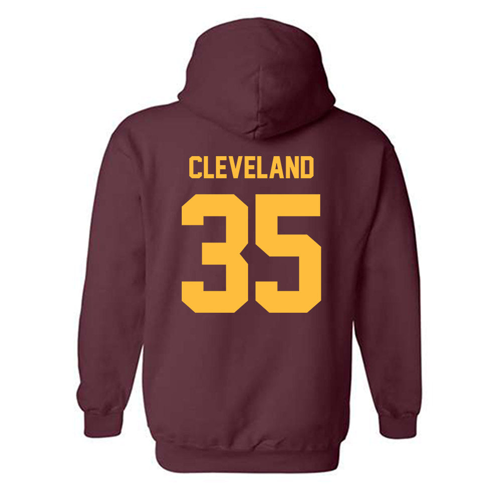 Minnesota - NCAA Football : Nate Cleveland - Classic Shersey Hooded Sweatshirt-1