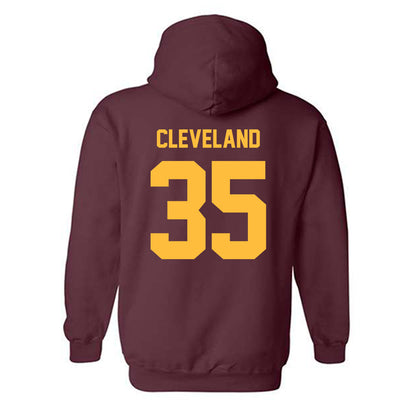 Minnesota - NCAA Football : Nate Cleveland - Classic Shersey Hooded Sweatshirt-1