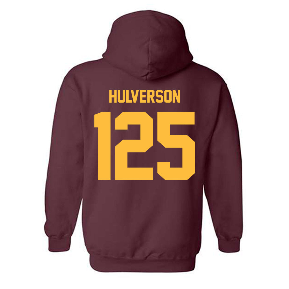 Minnesota - NCAA Wrestling : Quincy Hulverson - Classic Shersey Hooded Sweatshirt-1