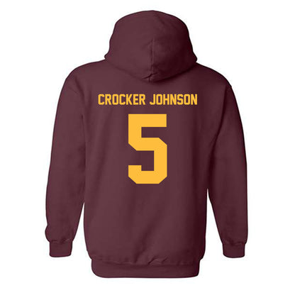 Minnesota - NCAA Men's Basketball : Jaylen Crocker johnson - Classic Shersey Hooded Sweatshirt-1